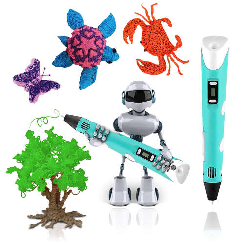 3D Pen Arts Professional 3D Doodler Printing Pen LED Display Non Toxic Gifts Toys