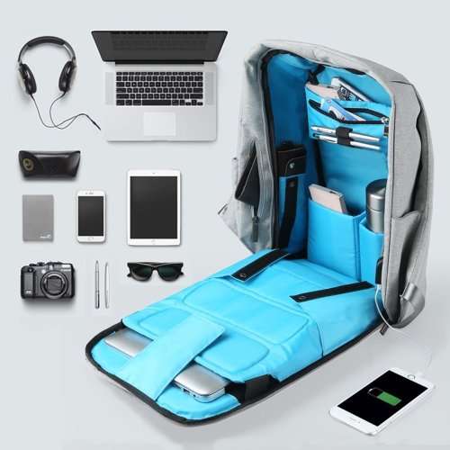 Anti-theft Travel Backpack Business Laptop School Book Bag with USB Charging Port, Water Proof