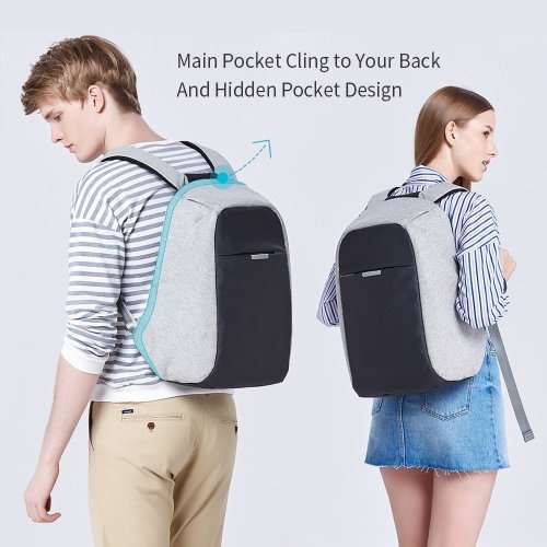 Anti-theft Travel Backpack Business Laptop School Book Bag with USB Charging Port, Water Proof