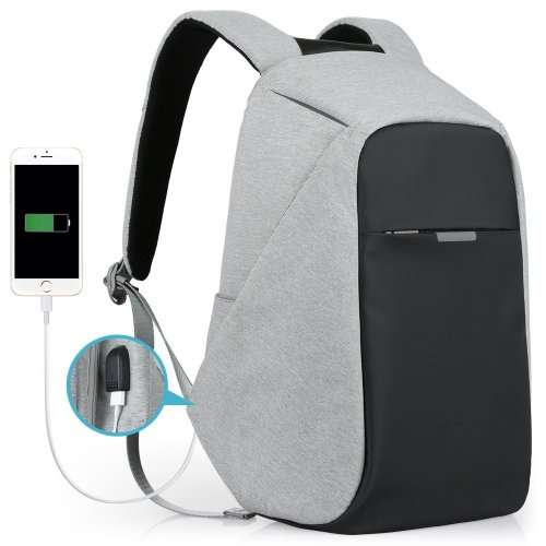 Anti-theft Travel Backpack Business Laptop School Book Bag with USB Charging Port, Water Proof