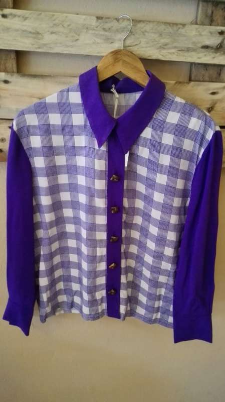 Checked purple