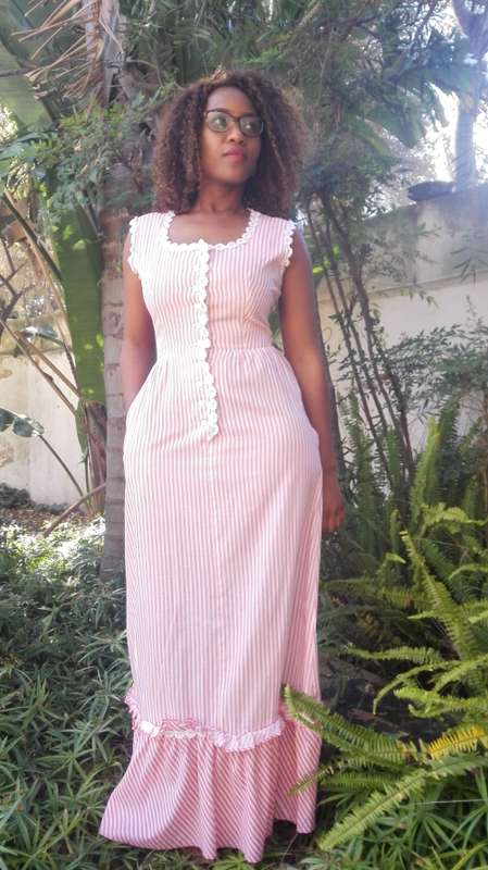 Stripped summer dress