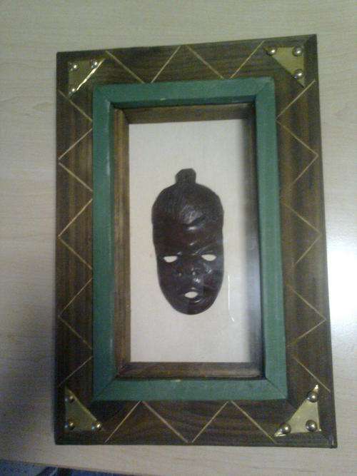 Framed African Mask "Crazy R1 Start"