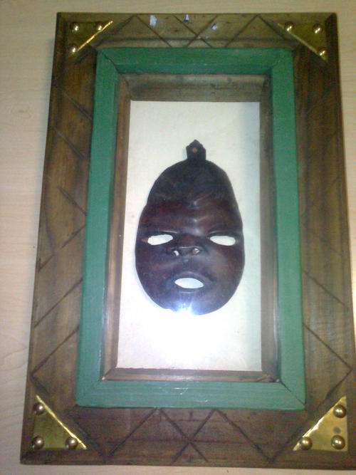 Framed African Mask "Crazy R1 Start"