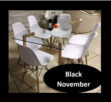 Black November Dining Room Set