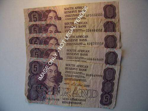 South Africa R5 C L Stals Set of 5 interesting numbers!!! Crazy R1 Start!!!
