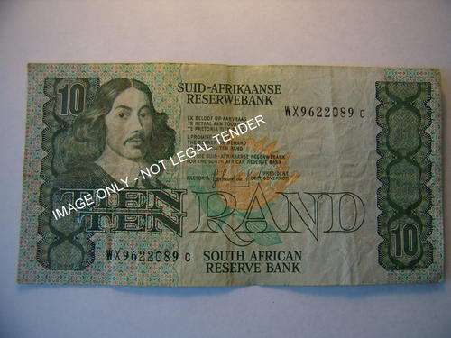 South Africa R10 G P C De Kock Replacement note WX Prefix!!! Crazy R1 Start!!!