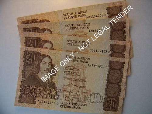 South Africa R20 C L Stals Set of 4 Top Quality notes Crazy R1 Start!!!