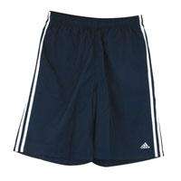 ADIDAS MEN'S 3 STRIPE NAVY BLUE SHORTS - FREE DELIVERY!