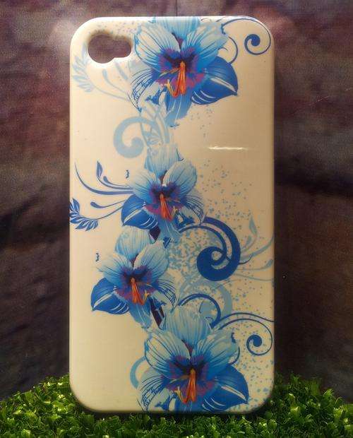 IPhone 4/4s White and blue flowers