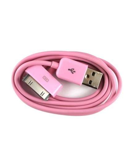 IPhone 4/4s/ipad/ipod light pink Sync and charge cable