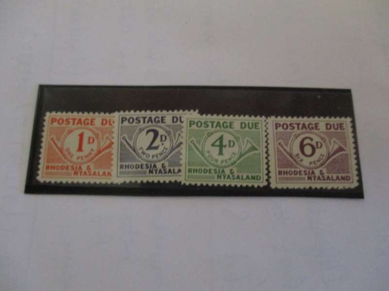 RHODESIA & NAYASALAND 1961 POSTAGE DUE