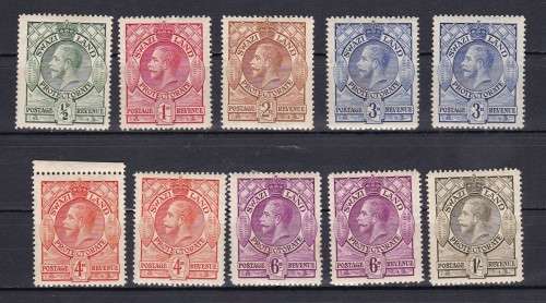 SWAZILAND .1933 KG V . SHORT SET . LMM  CV 390