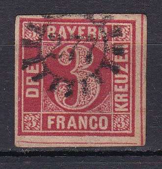 BAVARIA - 1862 . COLOURS CHANGED . SG 23 AND 24 . CV R 760