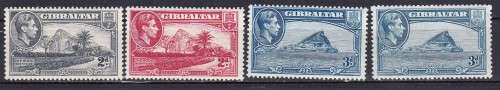 GIBRALTAR - KG VI - 1938 . FULL SET OF 15 VERY LMM STAMPS . PERF 13  CV R2700