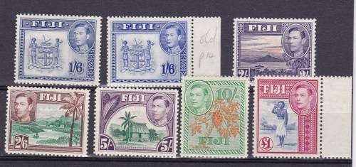 FIJI - KG VI - 1938 - FULL SET UMM ONLY SG 252 B LMM - ONLY VARITIES NOT INCL . LOVELEY SET.CV400P++