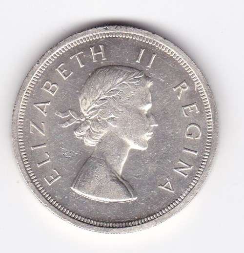 QE II - CROWN / 1959 !!!!!!! 5s in a very good condition - Almost UNC
