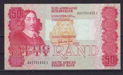 1 X - GPC DE KOCK - 1984 - R50 IN UNC CONDITION - AS PER SCAN - AA SERIES