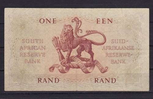 1 X 1962 - G RISSIK - R1 NOTE IN A GOOD  CONDITION