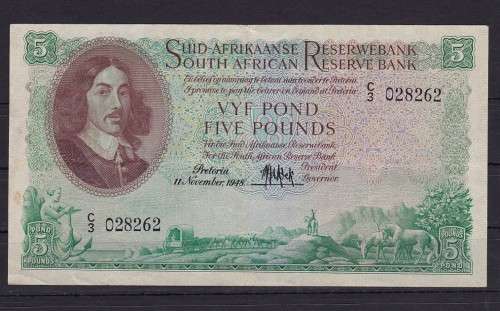 MH DE KOCK - C/3 SERIES NOTE DATED 11 NOVEMBER 1948 - AS PER SCAN