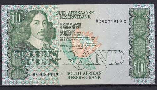 1 X GPC DE KOCK - R10 WX - 1990 REPLACEMENT NOTE IN UNC CONDITION  AS PER SCAN -
