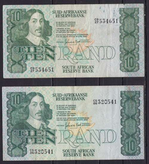 2 X 1978 - TW DE JONGH NOTES AS PER SCAN