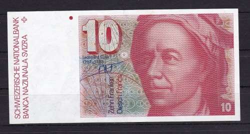 SWITZERLAND BANK - 10 FRANK NOTE IN UNC CONDITION AS PER SCAN