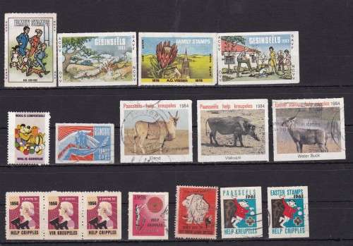 NICE ASSORTMENT OF EARLY RSA FAMILY AND CHRISTMAS STAMPS - AS PER SCAN