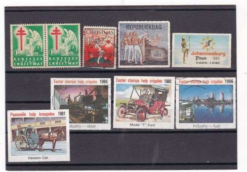 NICE ASSORTMENT OF EARLY RSA FAMILY AND CHRISTMAS STAMPS - AS PER SCAN
