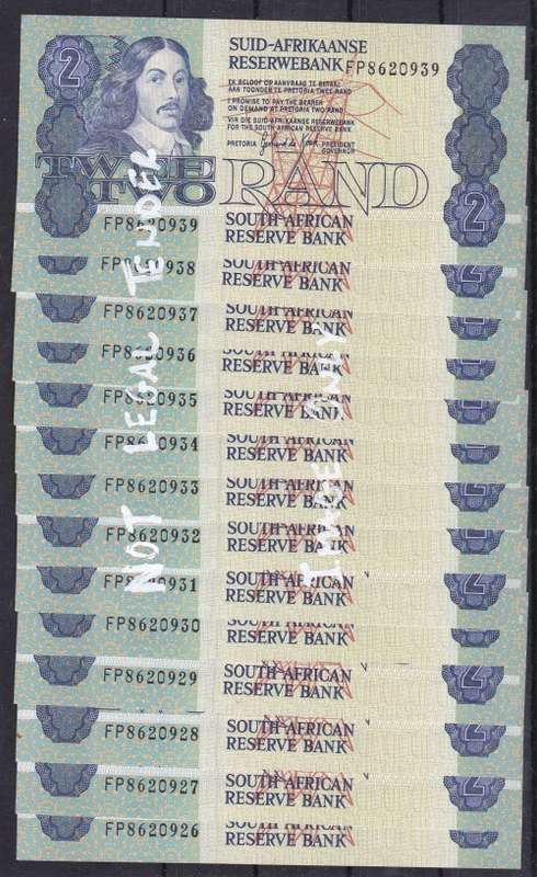 GPC DE KOCK - 1984 - 14 X UNC NOTES IN SEQUENCE - AS PER SCAN