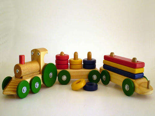 SHAPE SORTER WOODEN BLOCKS TRAIN