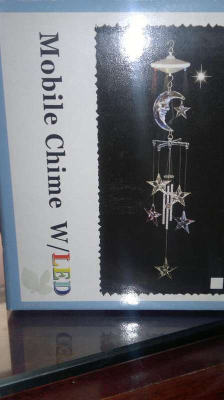 CRYSTAL WIND CHIME WITH LED LIGHTS