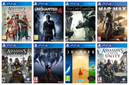 PS4 8 Game Bundle Pack