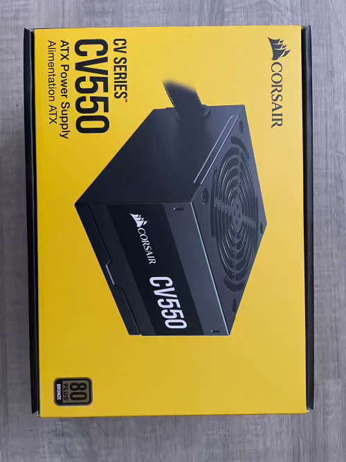 Corsair CV550 550W 80 Plus Bronze Certified Non-Modular Black Desktop Power Supply
