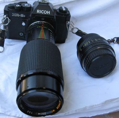 Ricoh XR-2s 35mm Camera with extra lens