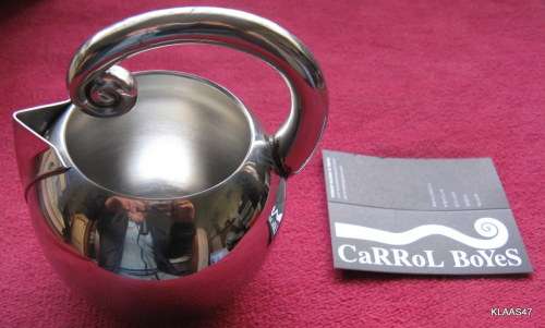 CARROL BOYES : MILK JUG ROUND WAVE : STAINLESS STEEL : IN ORIGINAL BOX : NOT USED