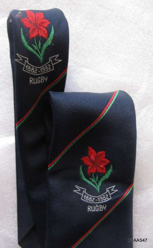 Duvay Neckwear Rugby Tie   1882-1982