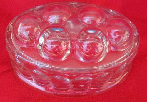 GLASS JELLY MOULD : 16.5x11cm (HOLDS APPROX 550ML)