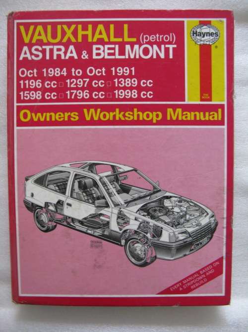Vauxhall (petrol) Astra & Belmont - Owners Workshop Manual (1984 - 1991) Hardcover