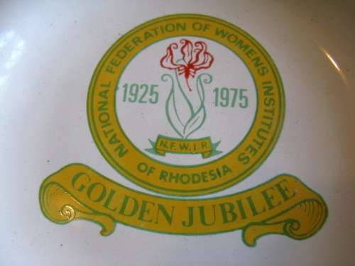 GOLDEN JUBILEE 1925-1975 N.F.W.I.R (NATIONAL FED OF WOMENS INST. OF RHODESIA) ASHTRAY