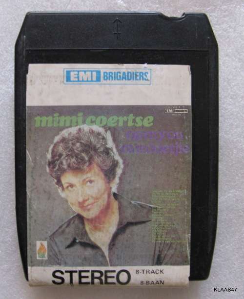 Mimi Coertse : 8 track tape : EMI  BRIGADIERS : OP MY OU RAMKIETJIE