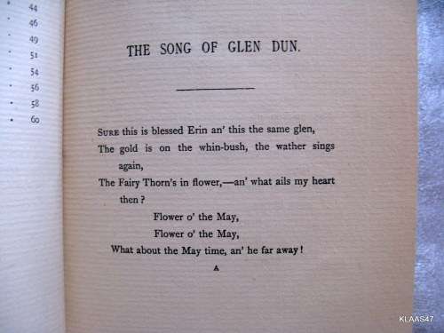 Songs of The Glens of Antrim - Moira O`Neill - Hardcover 13th Impression 1907
