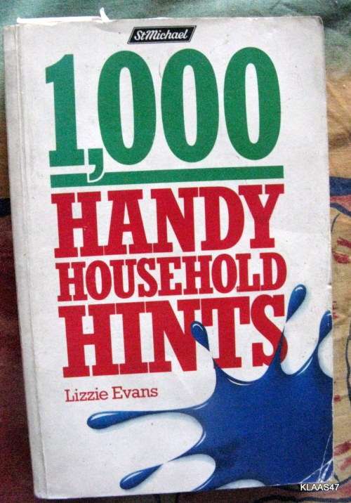 1000 Handy Household Hints Lizzie Evans paperback