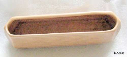 Sylvac : beige posy vase/trough :  no. 1316 : 17cm LONG - 5cm WIDE