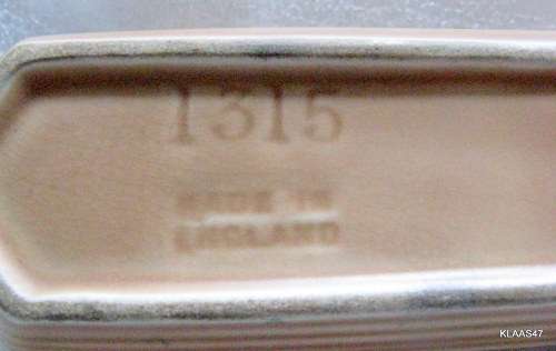 Sylvac : beige posy vase/trough :  no. 1316 : 17cm LONG - 5cm WIDE