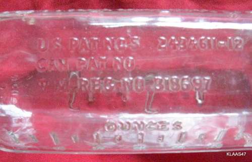 DURAGLASS STERI-SEAL GLASS BOTTLE : U.S. PATENT