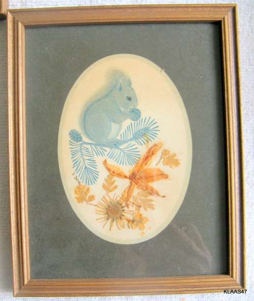 DRIED FLOWERS IN FRAMED PICTURE BY VILLAGE GREEN COUNTRY CRAFTS LTD, ENGLAND :
