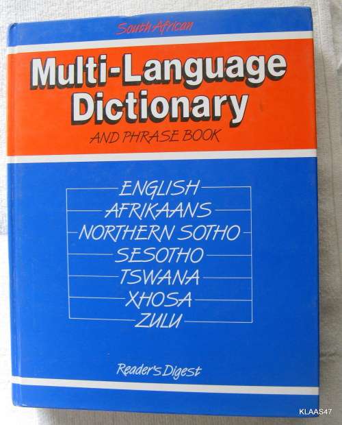 SOUTH AFRICAN MULTI-LANGUAGE DICTIONARY AND PHRASE BOOK