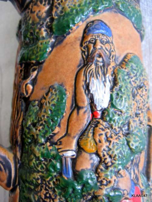 VINTAGE LIDDED STEIN : MARKED - ORIGINAL 1L 1009 :