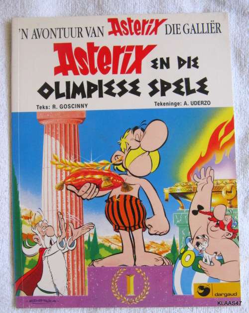 ASTERIX EN DIE OLIMPIESE SPELE : SOFT COVER - AFRIKAANS UITGAWE - HUMAN & ROUSSEAU